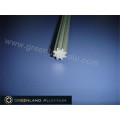 Barra de inclinación de perfil de aluminio para plata anodizada ciega vertical
